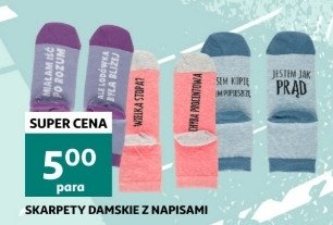 Skarpetki damskie z napisami promocja