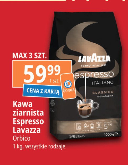 Kawa Lavazza espresso italiano calssico promocja