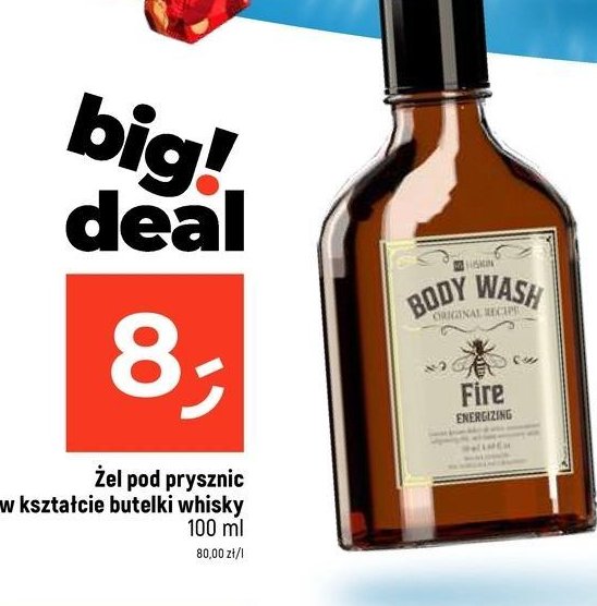 Żel pod prysznic whisky fire energizing Hiskin promocja