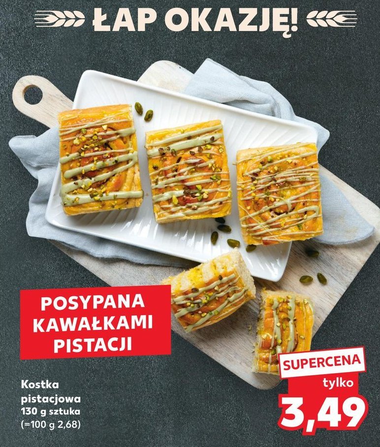 Kostka pistacjowa promocja w Kaufland