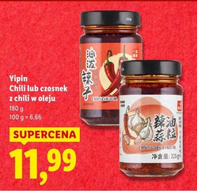 Chili w oleju Yipin promocja w Lidl