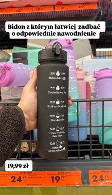 Bidon wspomagający nawodnienie promocja w Biedronka