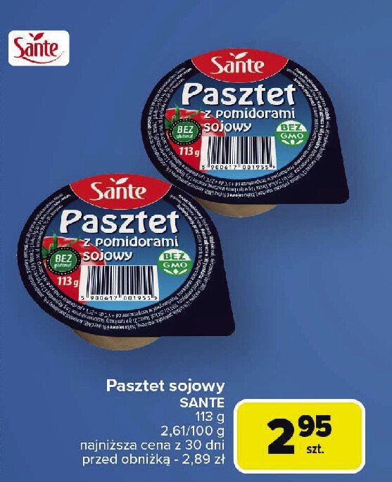 Pasztet sojowy z pomidorami Sante promocja