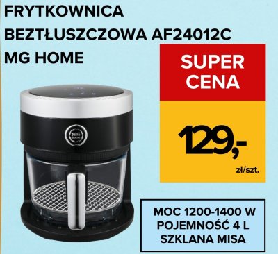Frytkownica beztłuszczowa AF24012C MG HOME promocja w Supeco