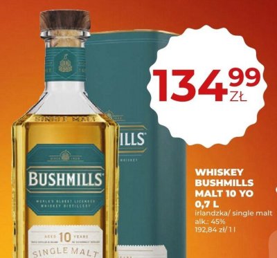 Whiskey Bushmills Malt 10 YO 0,7L promocja w Duży Ben