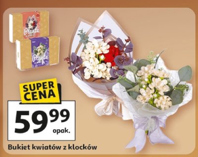 Bukiet kwiatów z klocków promocja w Auchan