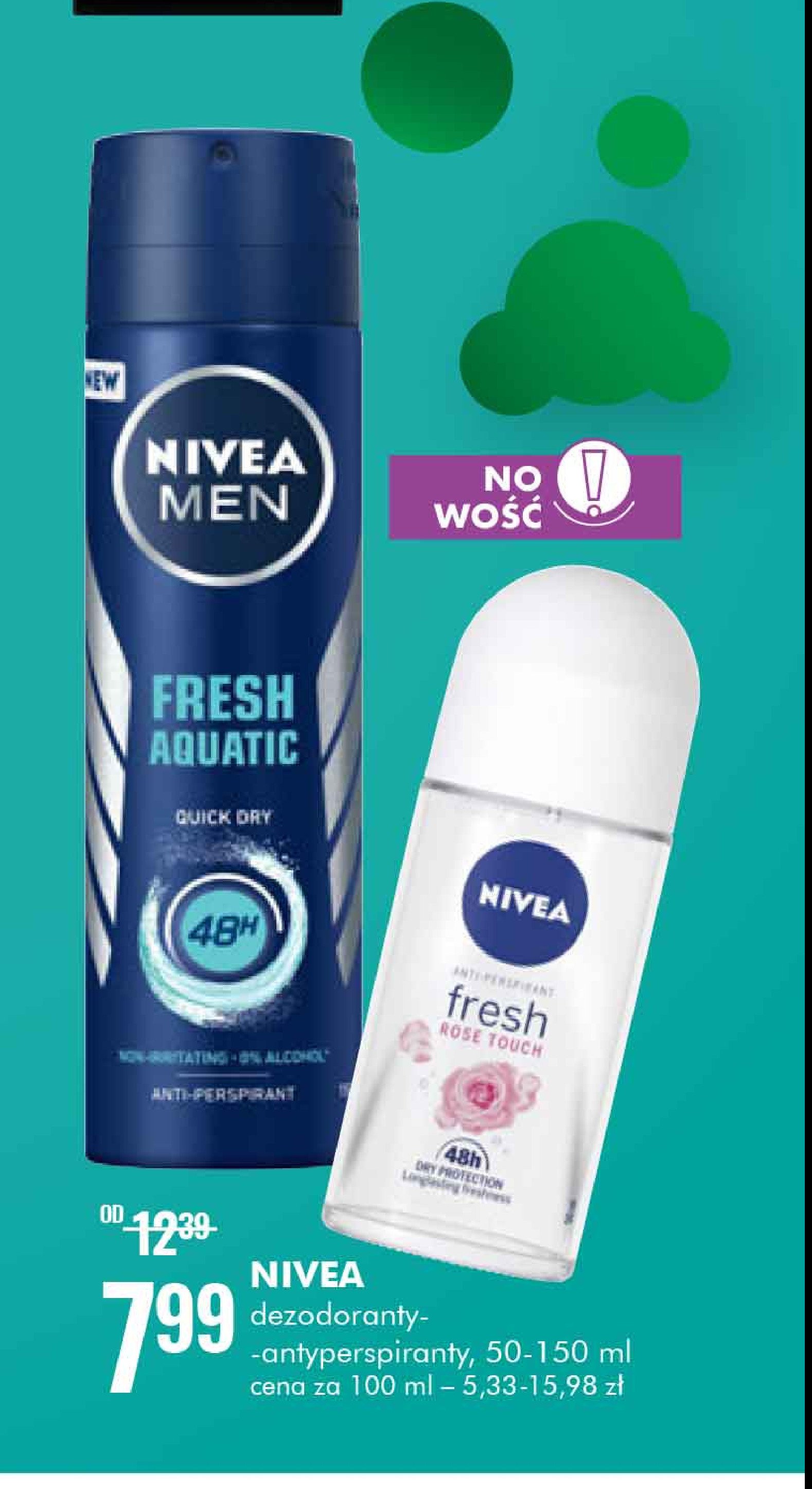 Antyperspirant fresh aquatic Nivea men promocja