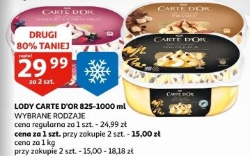 Lody owoce leśne Algida carte d'or les desserts promocja