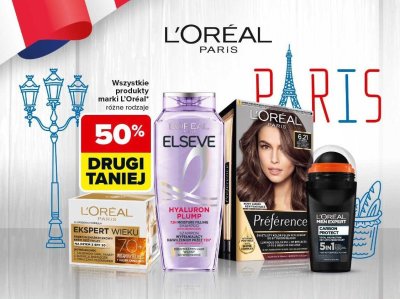 Wszystkie produkty marki L'Oréal Paris różne rodzaje promocja w Carrefour