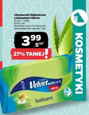 Chusteczki higieniczne promocja w Netto