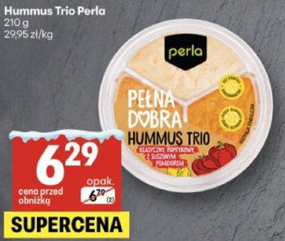 Hummus Trio Perła promocja w Delikatesy Centrum