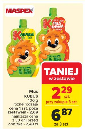 Mus banan-jab艂ko Kubu艣 promocja