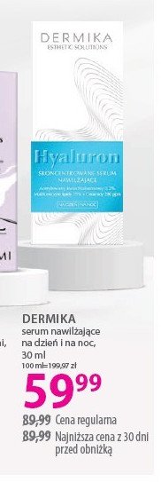 Serum do twarzy Dermika estetic solution hyaluron promocja w Hebe