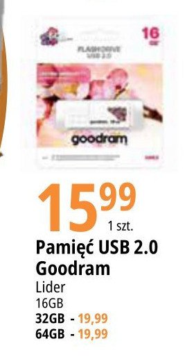 Pami臋膰 usb 2.0 32 gb Goodram promocja