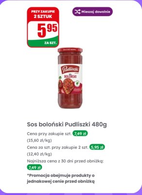 Sos boloński  promocja w Dino