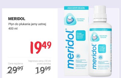 Płyn do płukania jamy ustnej MERIDOL promocja w Rossmann