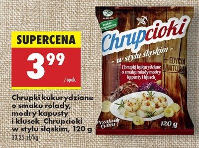 Chrupki chrupcioki o smaku rolady modry kapusty i klusek Eurosnack promocja