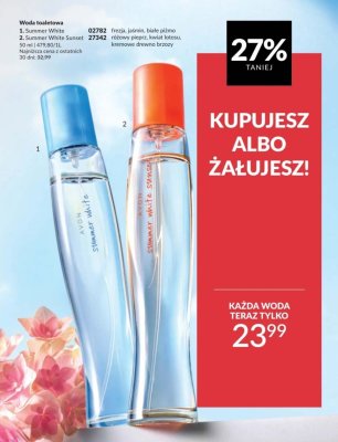 Woda toaletowa Summer White promocja w AVON