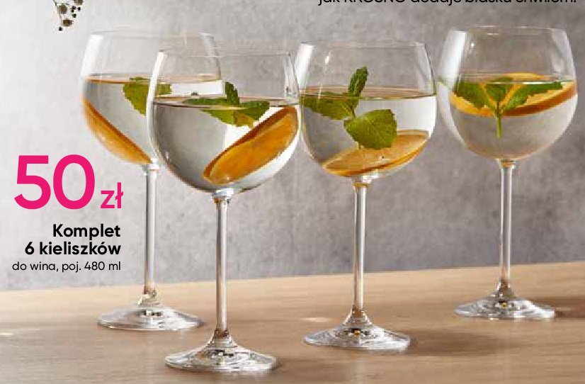 Kieliszki do wina 480 ml Krosno s.a. promocja
