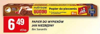 Papier do wypieków Jan Niezbędny 8m Sarantis promocja w Chorten