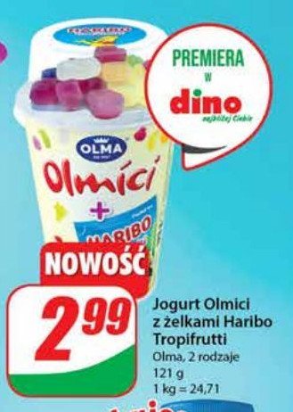 Jogurt waniliowy z żelkami Olma olmici promocja