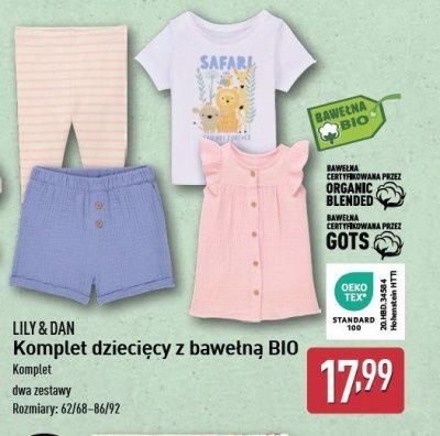 Komplet niemowlęcy w prążki 62/68-86/92 Lily & dan promocja