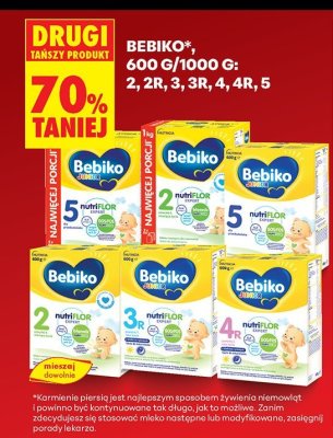 Mleko Bebiko 600g/1000g różne rodzaje promocja w Biedronka