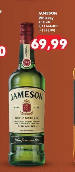 Whiskey Jameson promocja w Kaufland