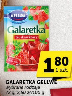 Galaretka Gellwe truskawkowy promocja w ABC