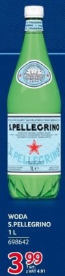 Woda S.Pellegrino 1L promocja w Selgros