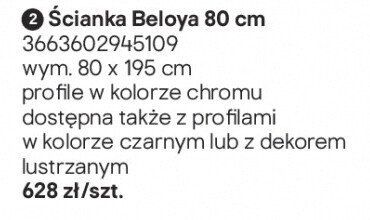 Ścianka Beloya 80 cm promocja w Castorama