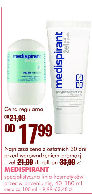 Żel pod prysznic antyperspiracyjny Medispirant promocja