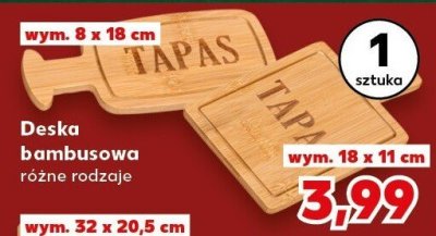 Deska bambusowa różne rodzaje promocja w Kaufland
