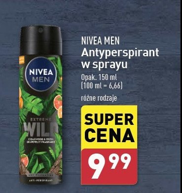 Antyperspirant cedarwood & fresh grapefruit Nivea men extreme wild promocja