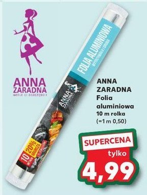 Folia aluminiowa 10 m Anna zaradna promocja