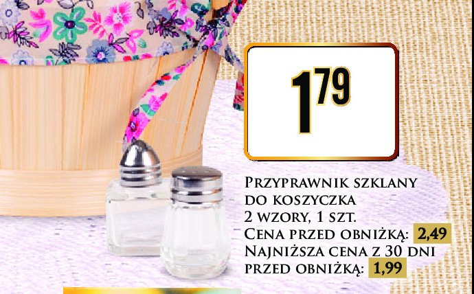 Przyprawniki do koszyczka promocja w Dino