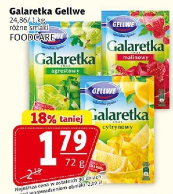 Galaretka Gellwe różne smaki promocja w Prim Market