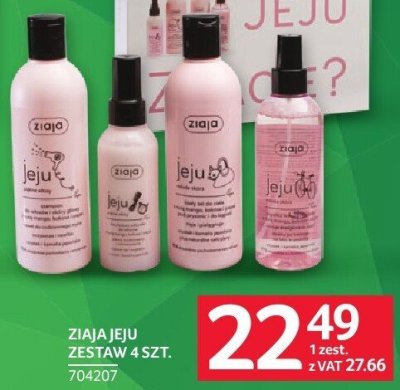 Zestaw Ziaja Jeju 4 szt. promocja w Selgros
