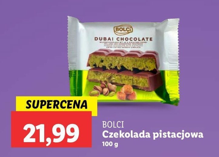 Czekolada pistacjowa Bolci promocja