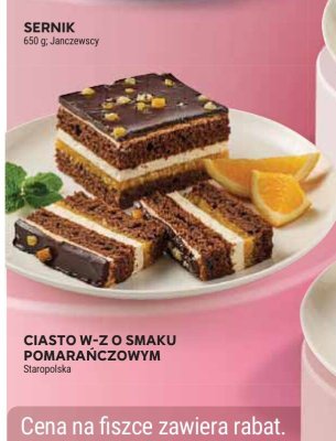 Ciasto W-Z o smaku pomarańczowym Staropolska promocja w Stokrotka