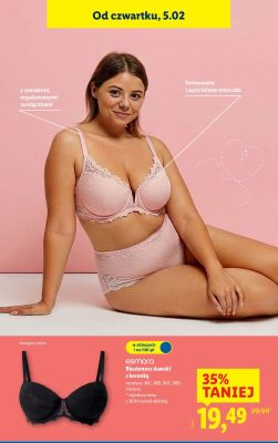Biustonosz damski z koronką Esmara promocja w Lidl