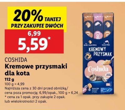Kremowy przysmak dla kota Coshida promocja