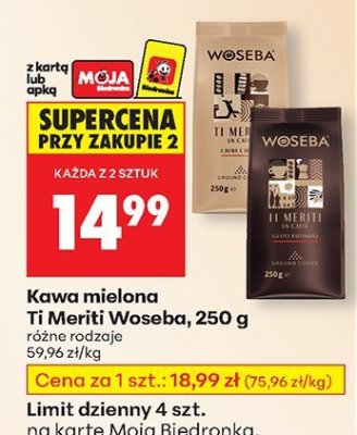 Kawa mielona Ti Merită różne rodzaje promocja w Biedronka