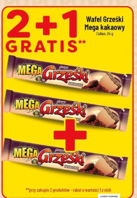 Wafel Grzeski Mega kakaowy promocja w POLOmarket