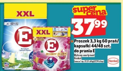 Proszek 3,3 kg 60 prań / kapsułki 44/48 szt. do prania E promocja w TOPAZ