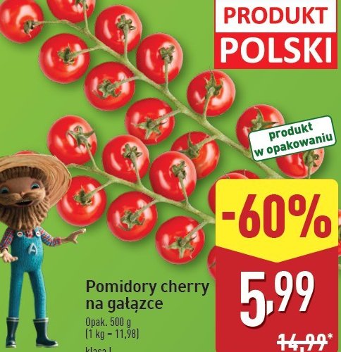 Pomidory cherry czerwone promocja w TOPAZ