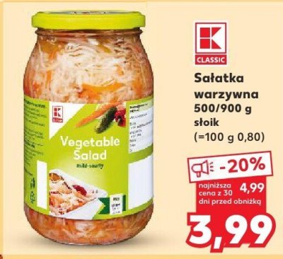 Sałatka warzywna promocja w Kaufland