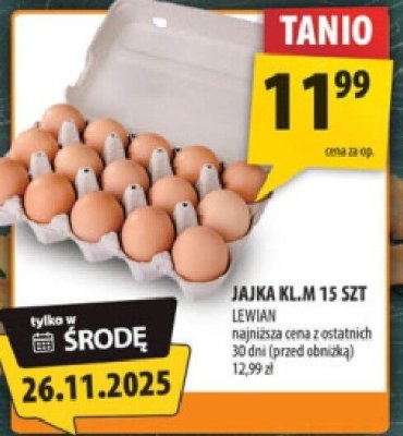 Jajka KL M 15 szt Lewian promocja w Arhelan