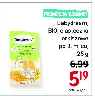 Ciasteczka orkiszowe bio Babydream promocja