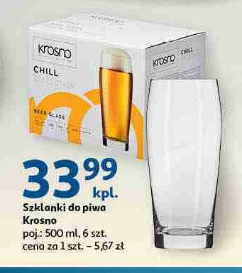 Szklanki do piwa 500 ml Krosno s.a. promocja